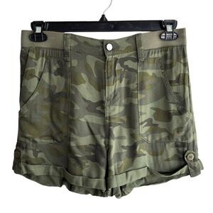 Knox Rose Shorts Camouflage Camo  Shorts Women’s Size Small Rayon Lightweight